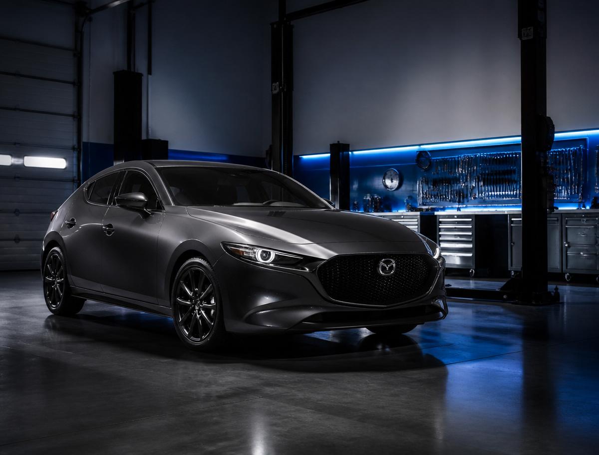 Modern car at Stuart Moore Motors workshop