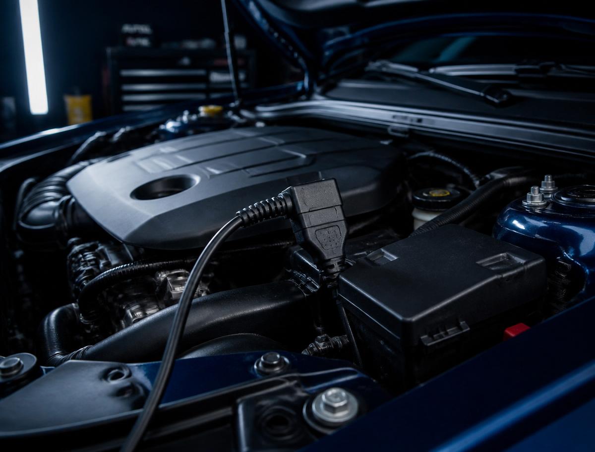 Modern engine diagnostic detail