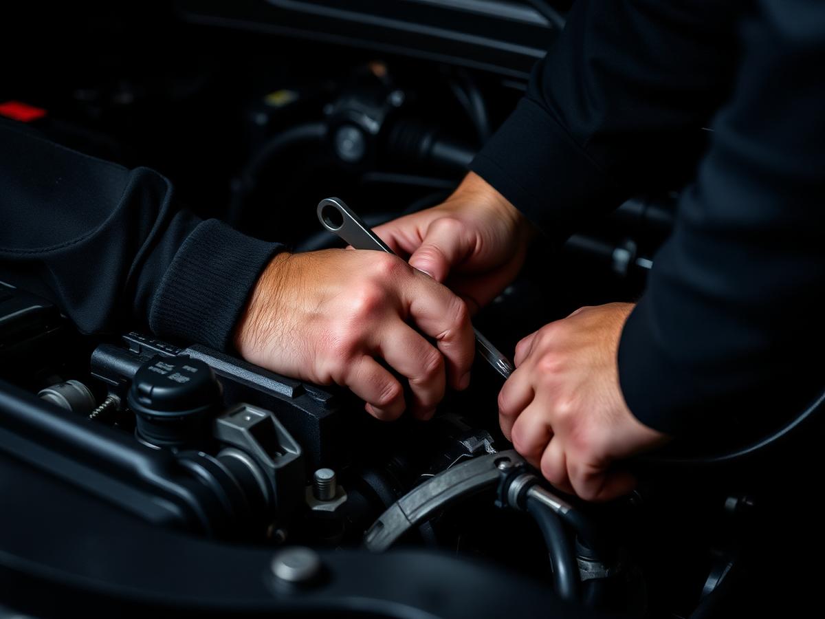 Engine repair detail