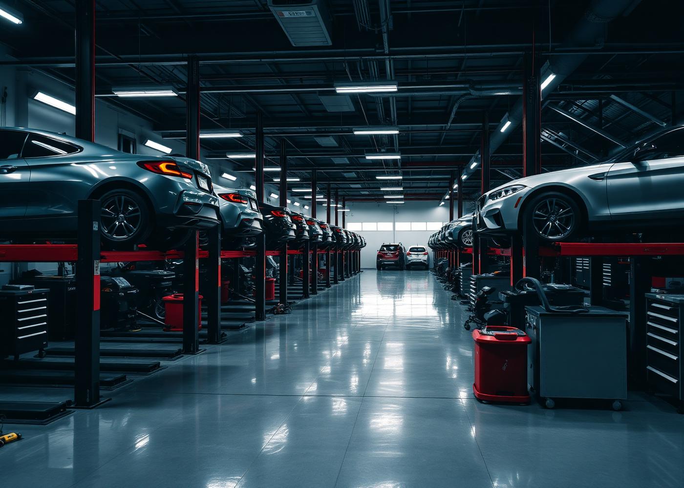 Modern workshop interior